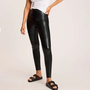 Commando Black Leather Leggings